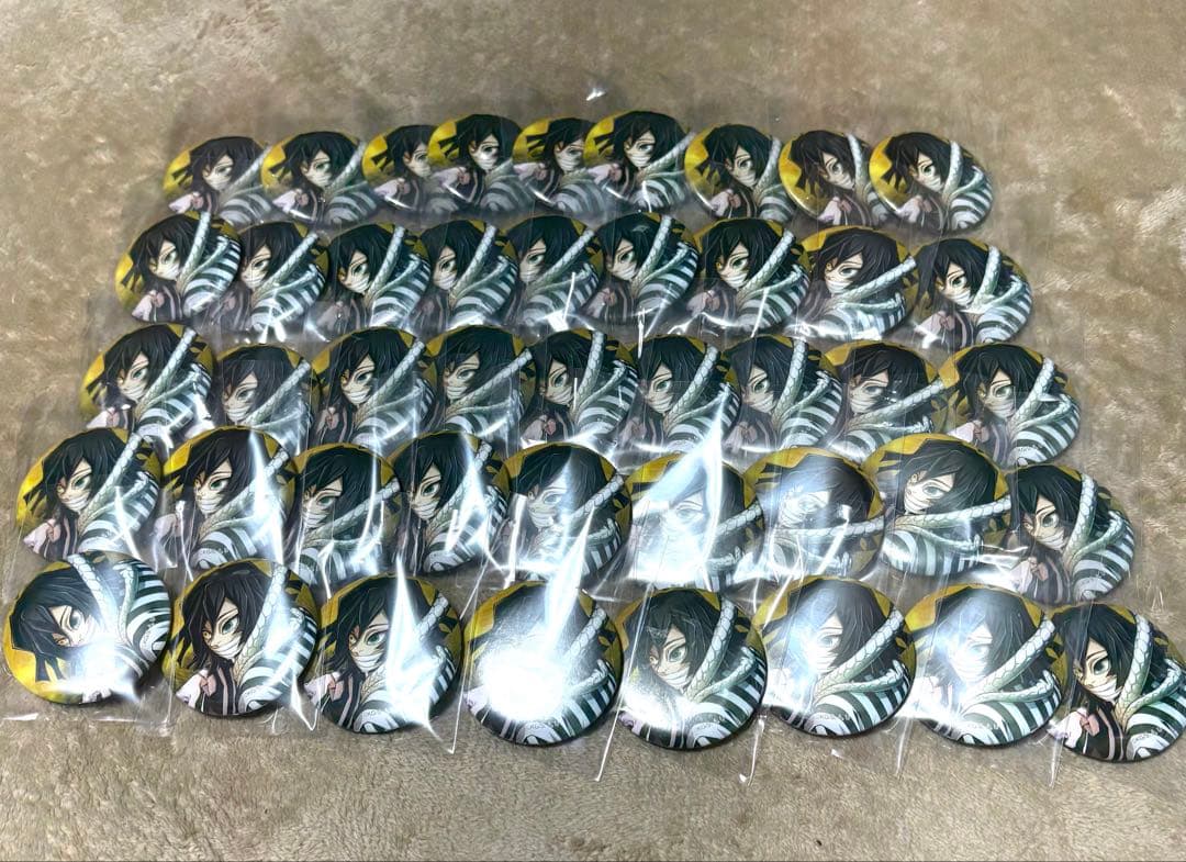 【バラ売り5〜〇】 伊黒小芭内 ワールドツアー キービジュアル 柱稽古 缶バッジ