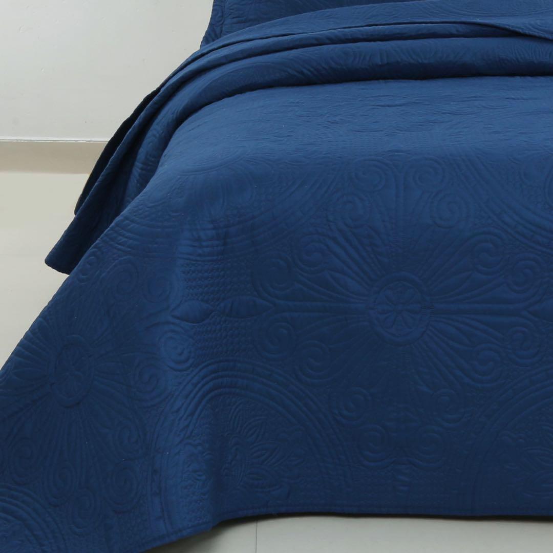 キルトベッドカバー3点セットポリエステル繊維 マルチカバー キルティング151C