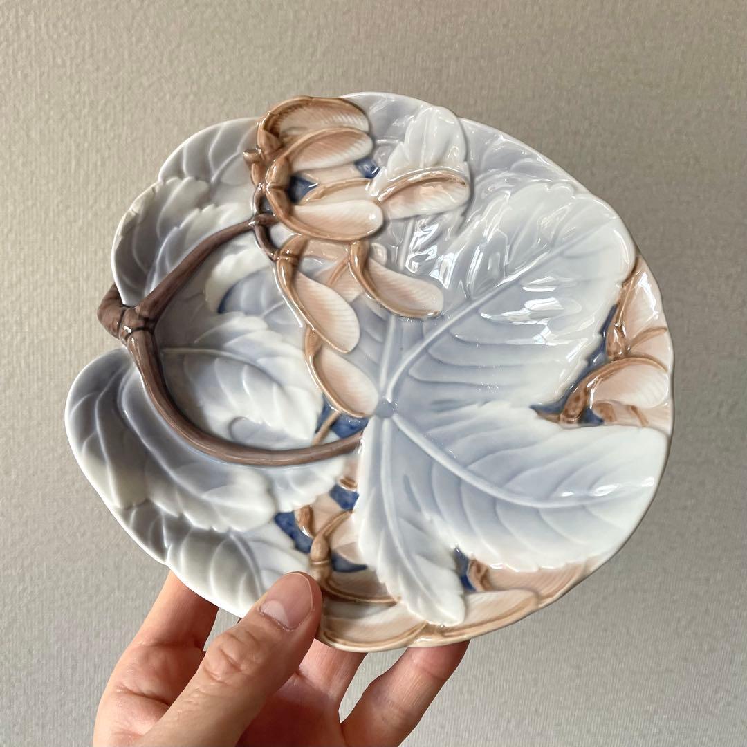 ビングオーグレンダール アールヌーヴォー 楓文トレイ ボウル B&G 北欧