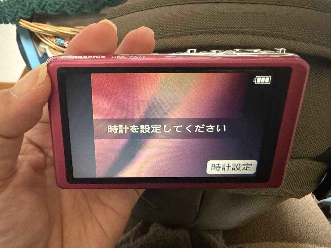 【美品】Panasonic LUMIX DMC-FX77 ピンク　外箱あり