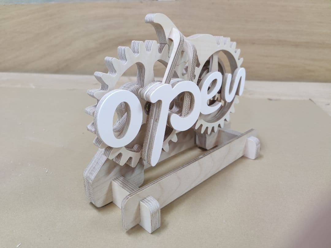 open＆closed表札オブジェ