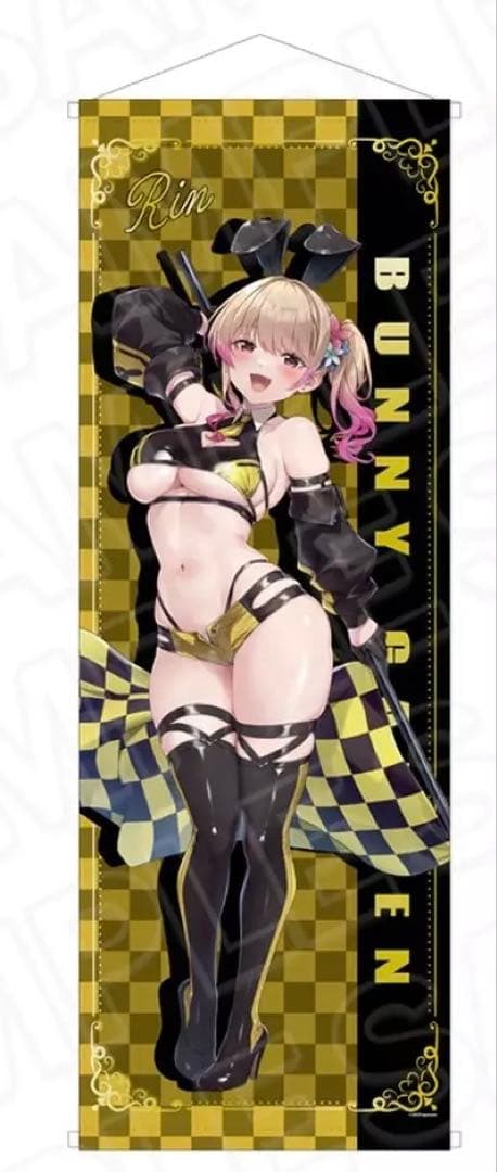 新品 バニーガーデン 特大タペストリー 凜 レースクイーンver.