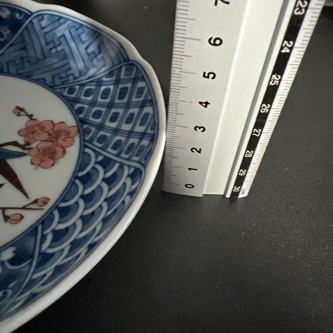 【九谷焼・中皿】九谷焼秀山／九谷五彩／祥瑞花鳥／絵がわり・お正月・おせち・来客