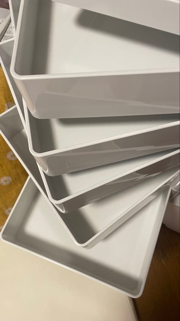 B-LINE　ボビーワゴン　3段5トレイ　白