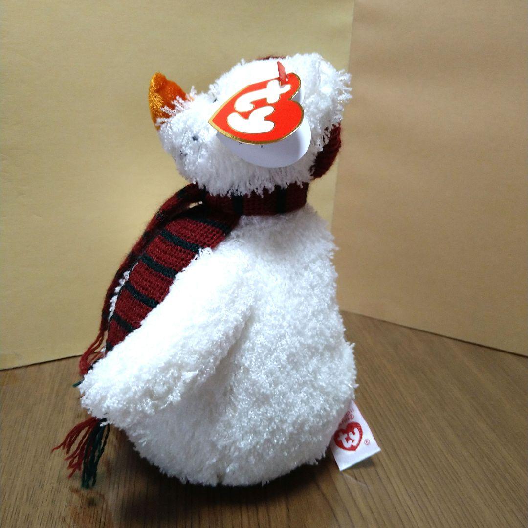 ty ぬいぐるみ クマ 雪だるま ビーニーベイビーズ クリスマス ユキダルマ