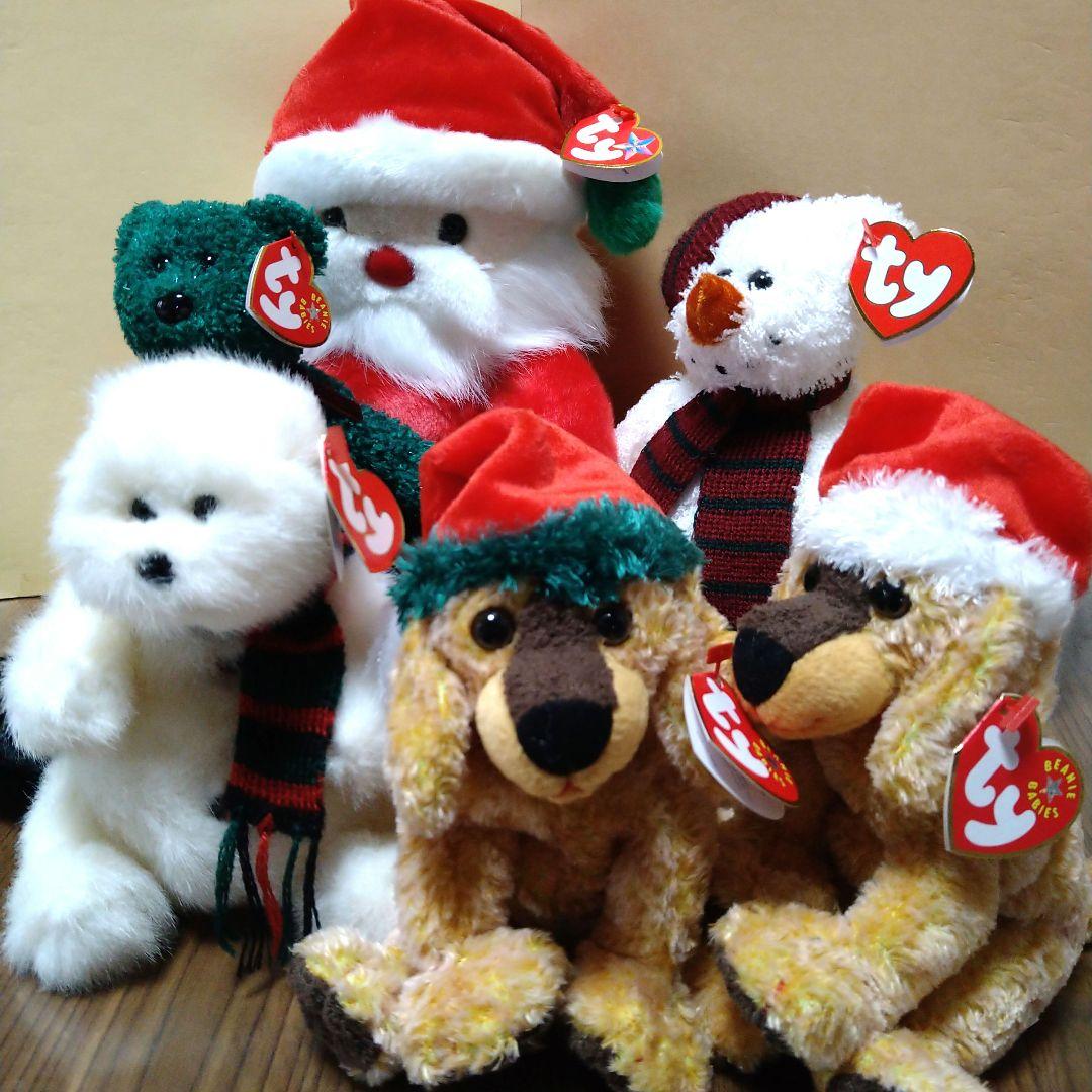 ty ぬいぐるみ クマ 雪だるま ビーニーベイビーズ クリスマス ユキダルマ