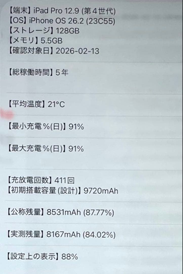iPad Pro 12.9 第4世代 シルバー　128GB 超美品 #3