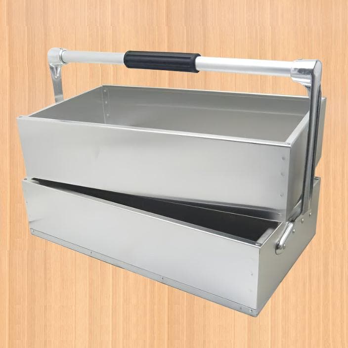 中尾アルミ アルミ出前箱 中 ２段式（関西式）