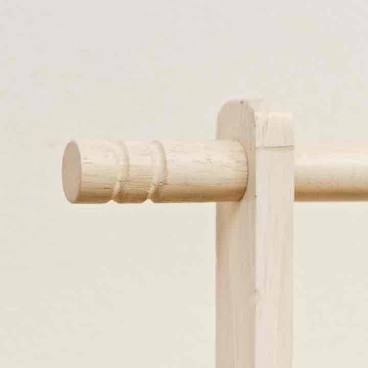 高さ調整式　ハンガーラック　棚付き　BR/WW17064