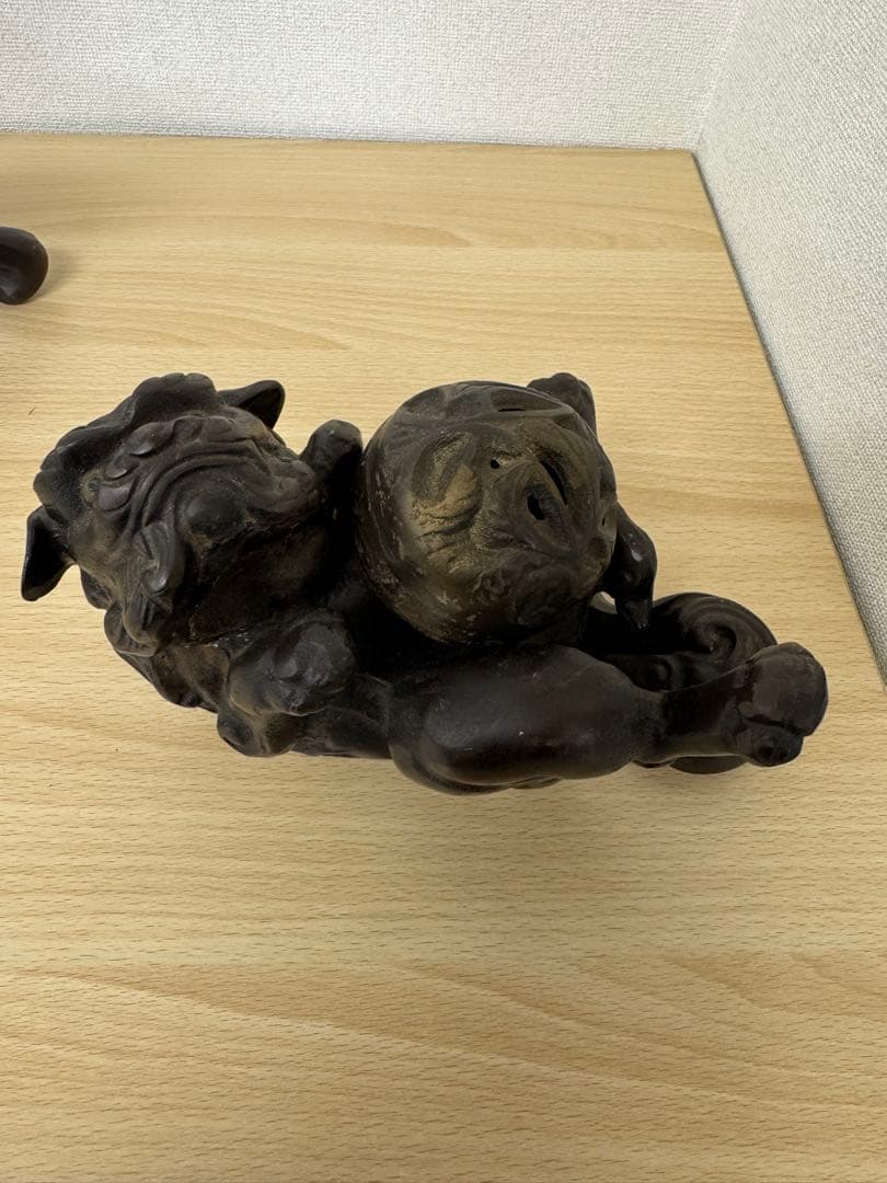狛犬　金属製　獅子　約9kg