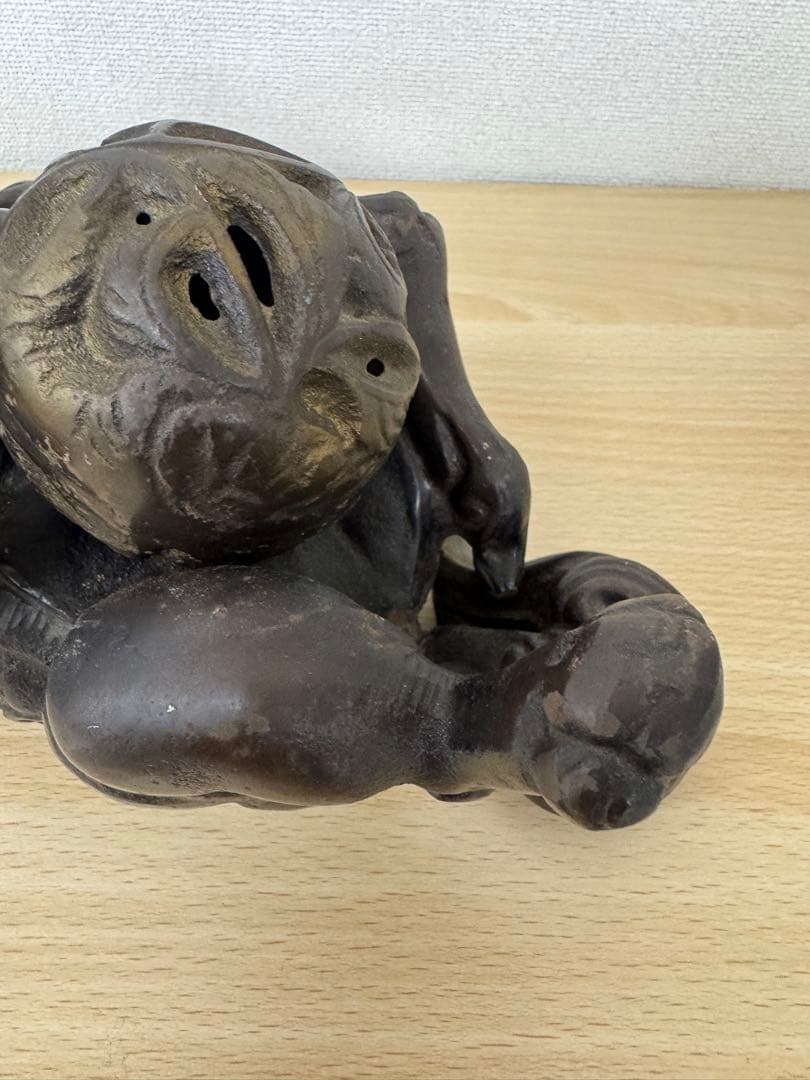 狛犬　金属製　獅子　約9kg