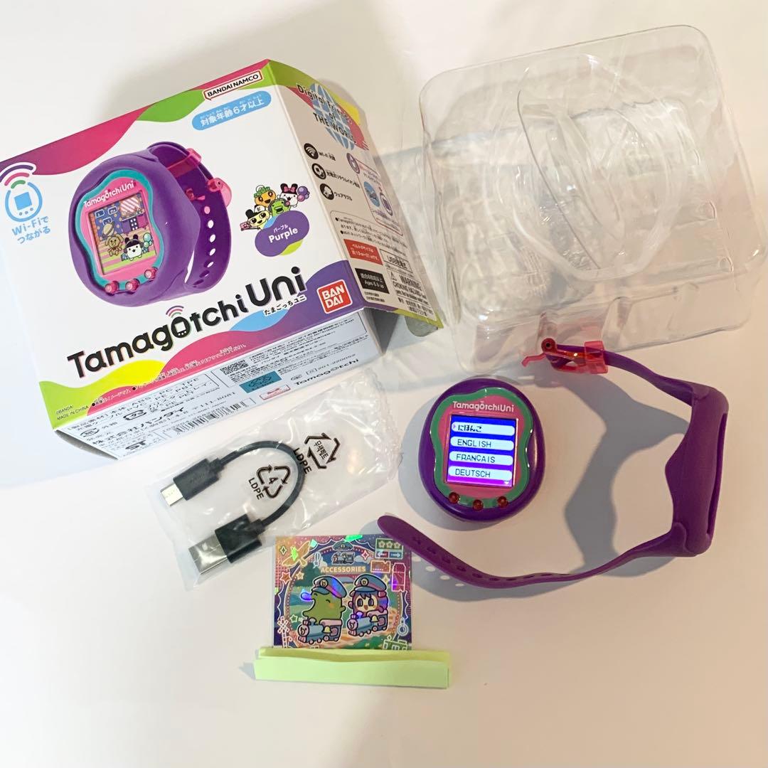 Tamagotchi Uni パープル　限定コードステッカー付き