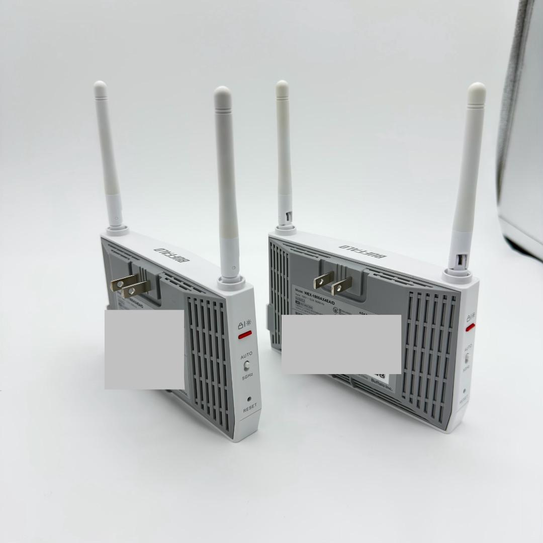【美品】 BUFFALO WiFi6 ルータ+中継機セット！