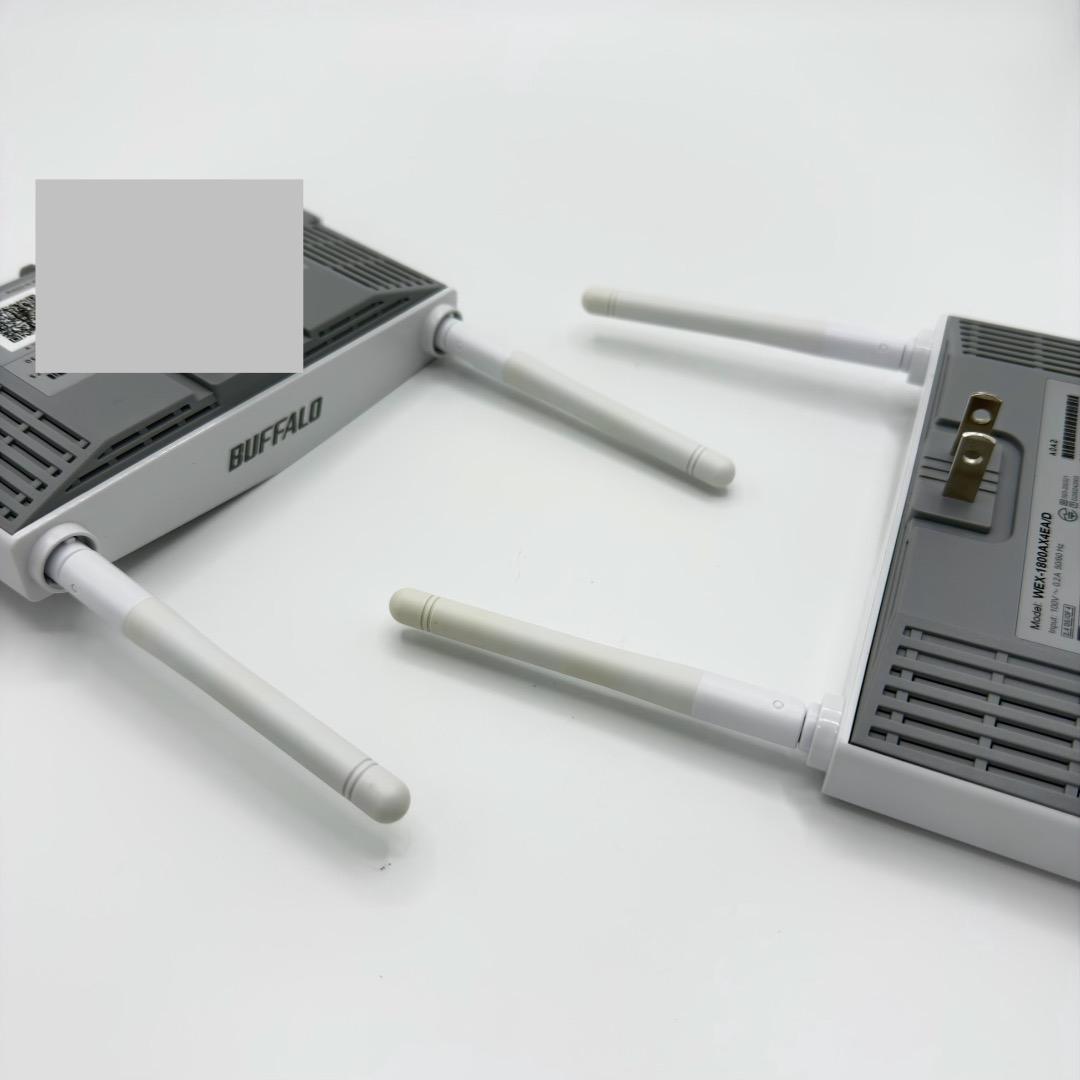 【美品】 BUFFALO WiFi6 ルータ+中継機セット！