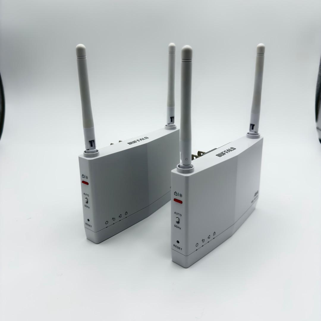 【美品】 BUFFALO WiFi6 ルータ+中継機セット！