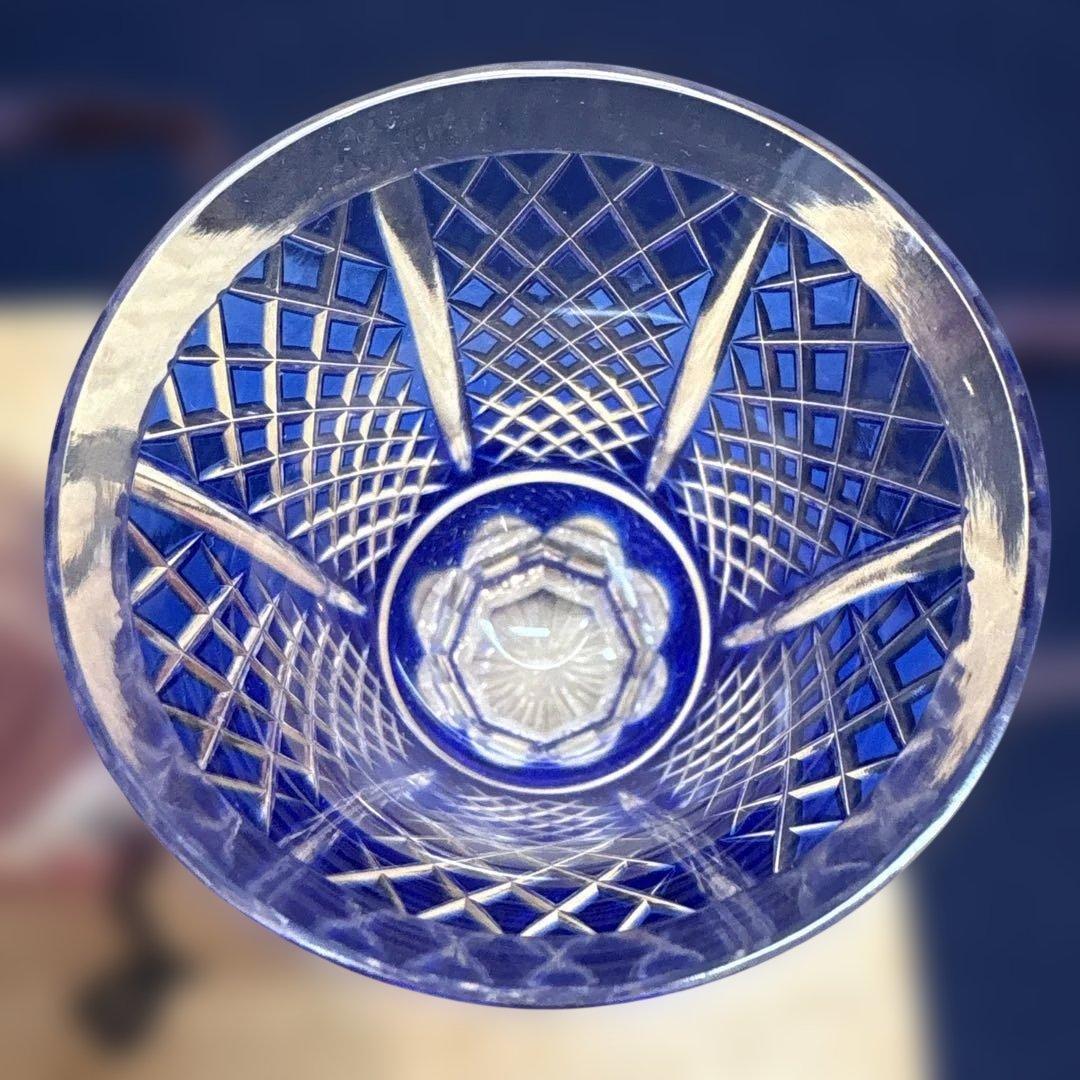 KAMAY「紗綾切子高杯ペア」薩摩切子