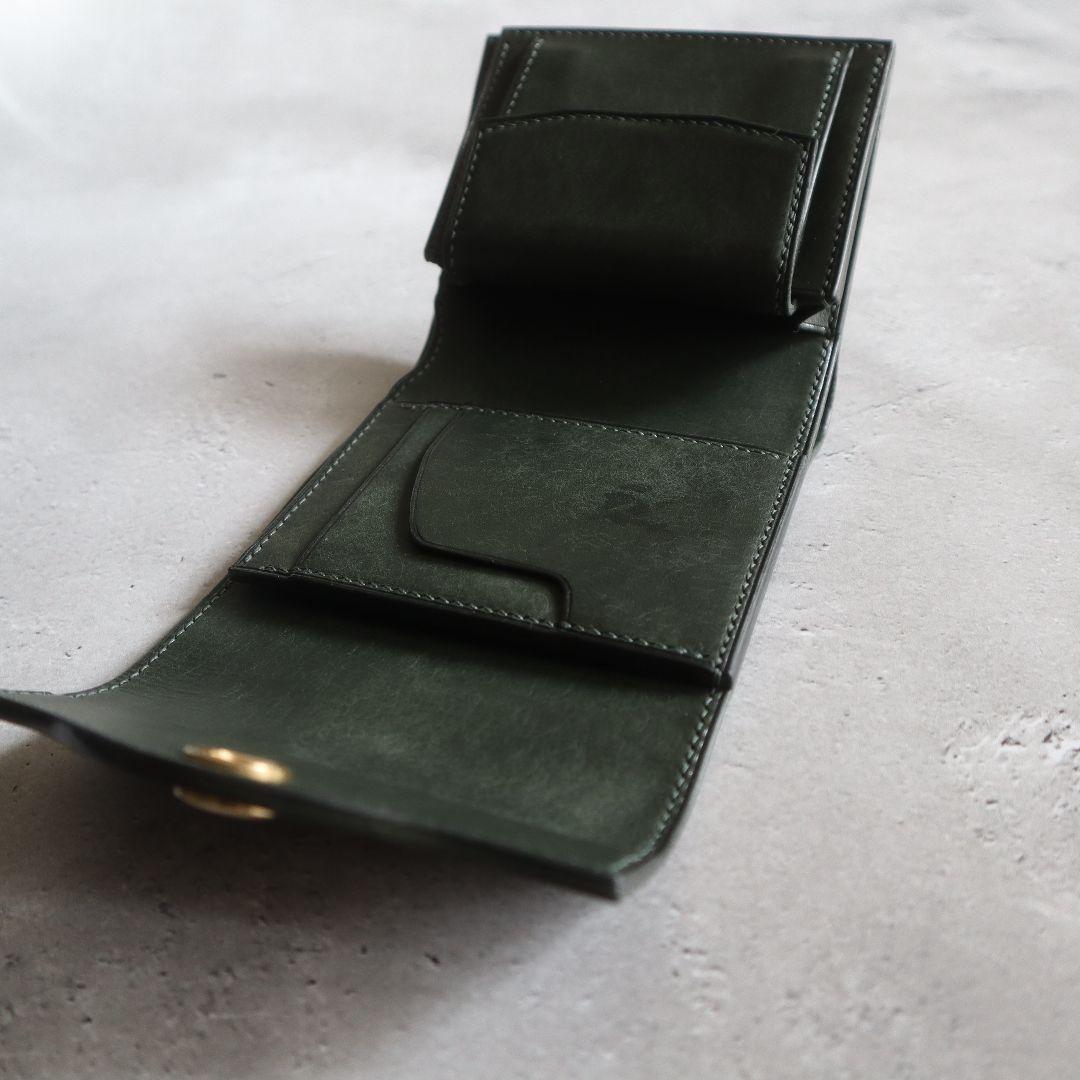 【受注制作】オコシ金具の三つ折り財布　マルゴー　フルハンドメイド