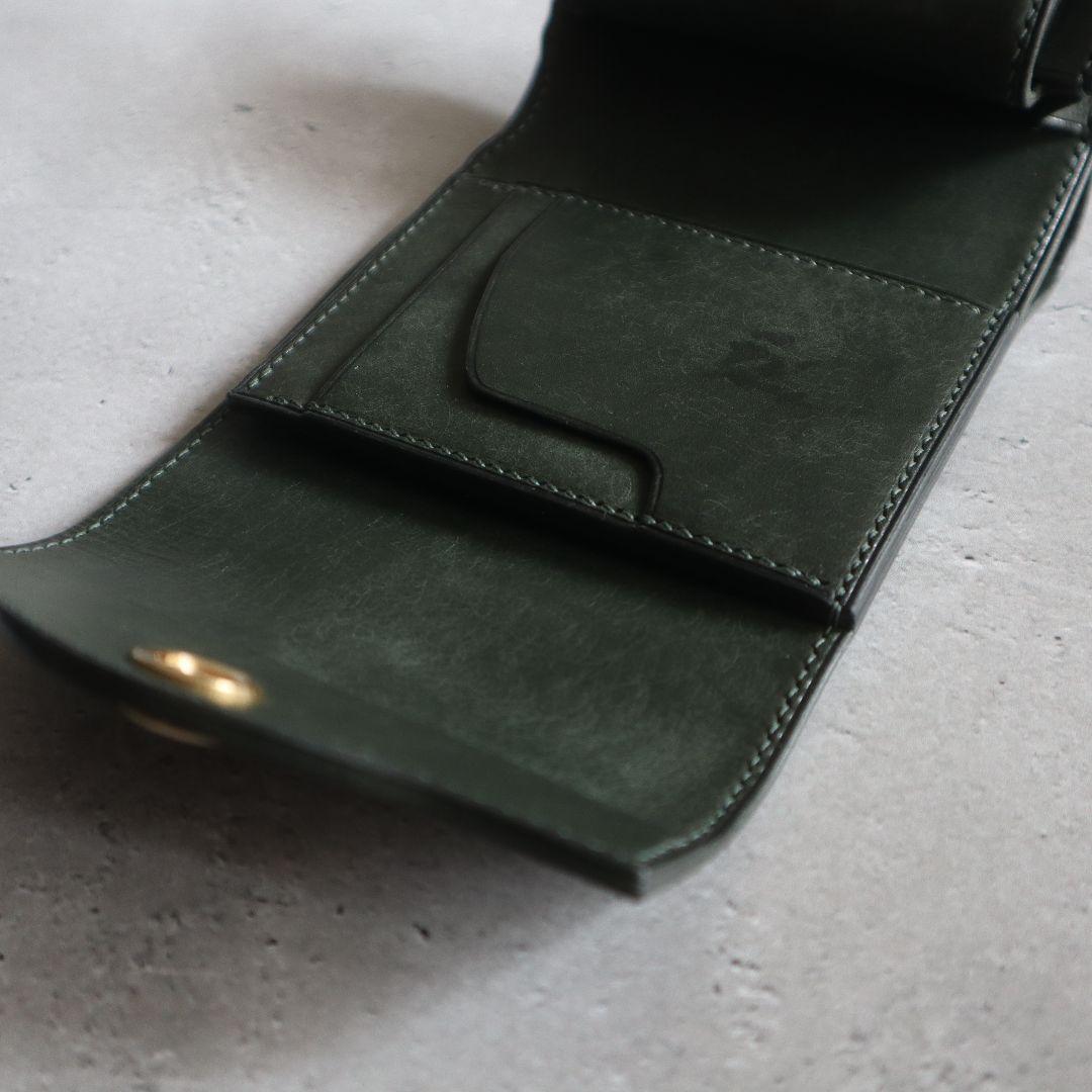 【受注制作】オコシ金具の三つ折り財布　マルゴー　フルハンドメイド