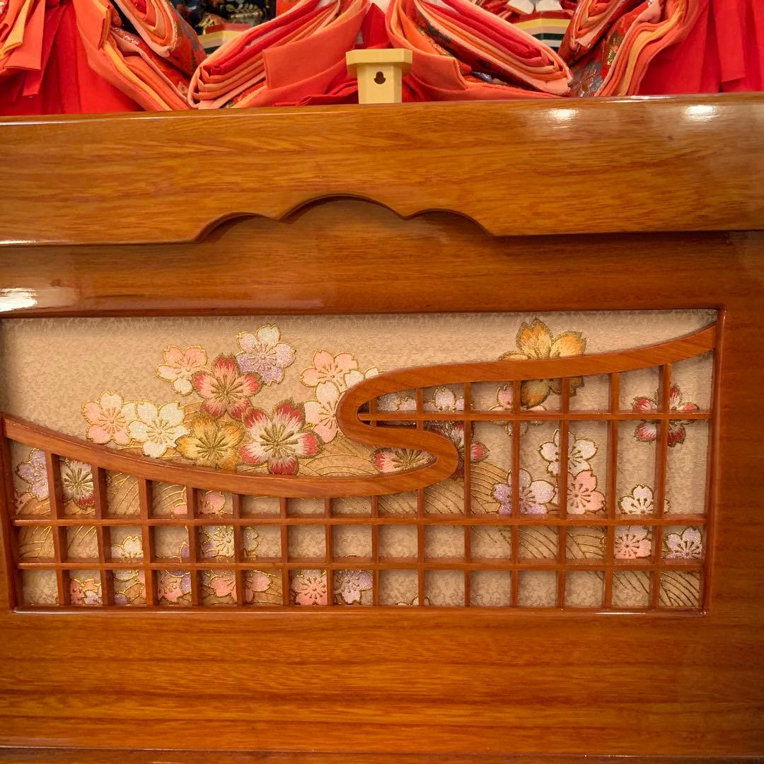 寿慶　ひな飾り　よろこびの春　雛人形　収納　2段　５人飾り