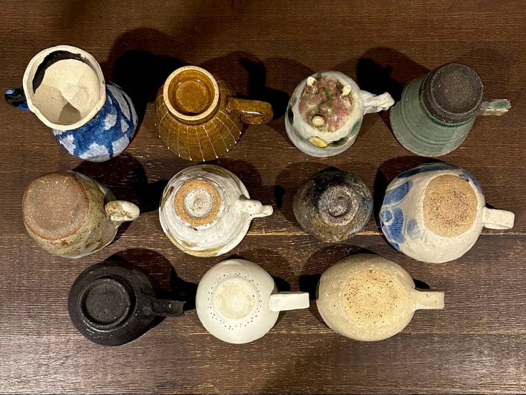 SNT1709 作家 1点もの コーヒーカップ 陶器 まとめ売り 11個 セット