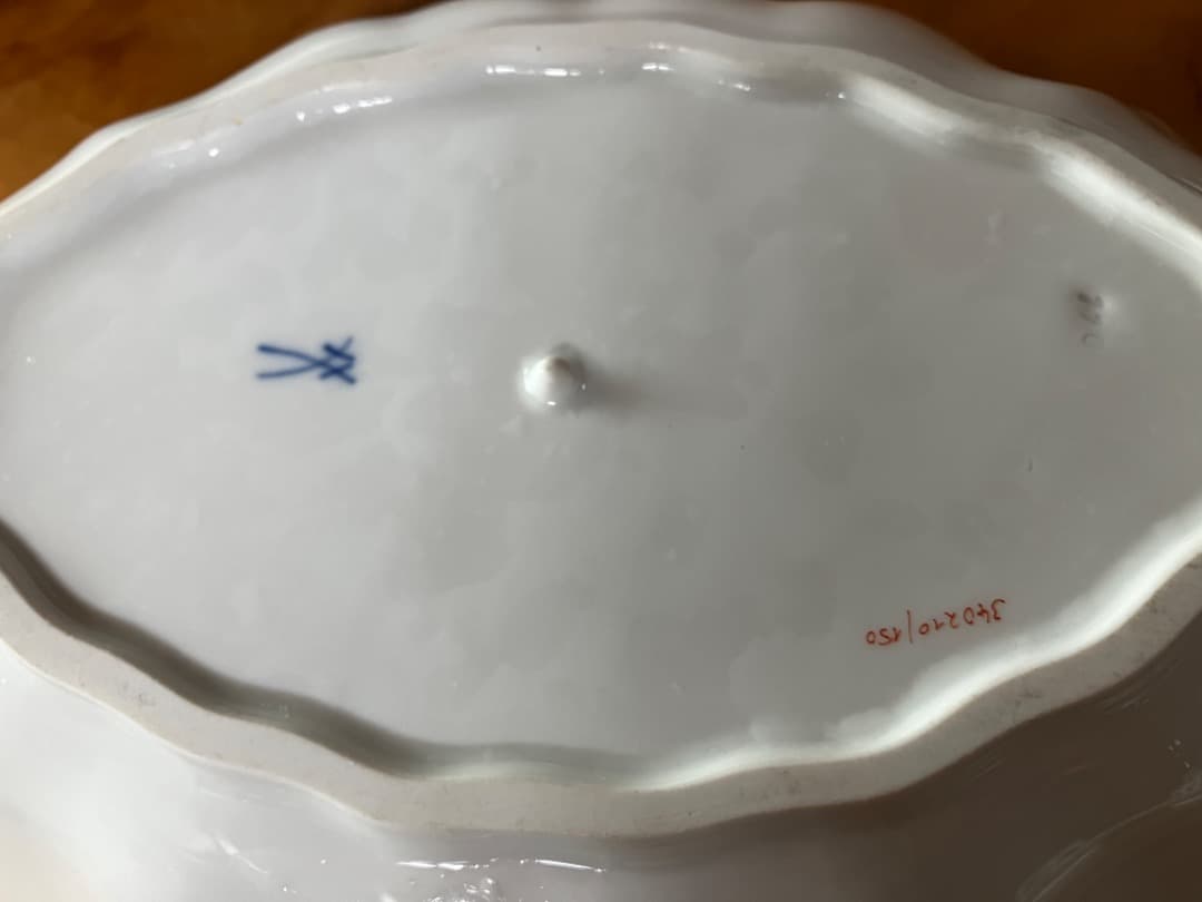 マイセン：インドの華フルーツ、デザート皿プレート三種：単品可