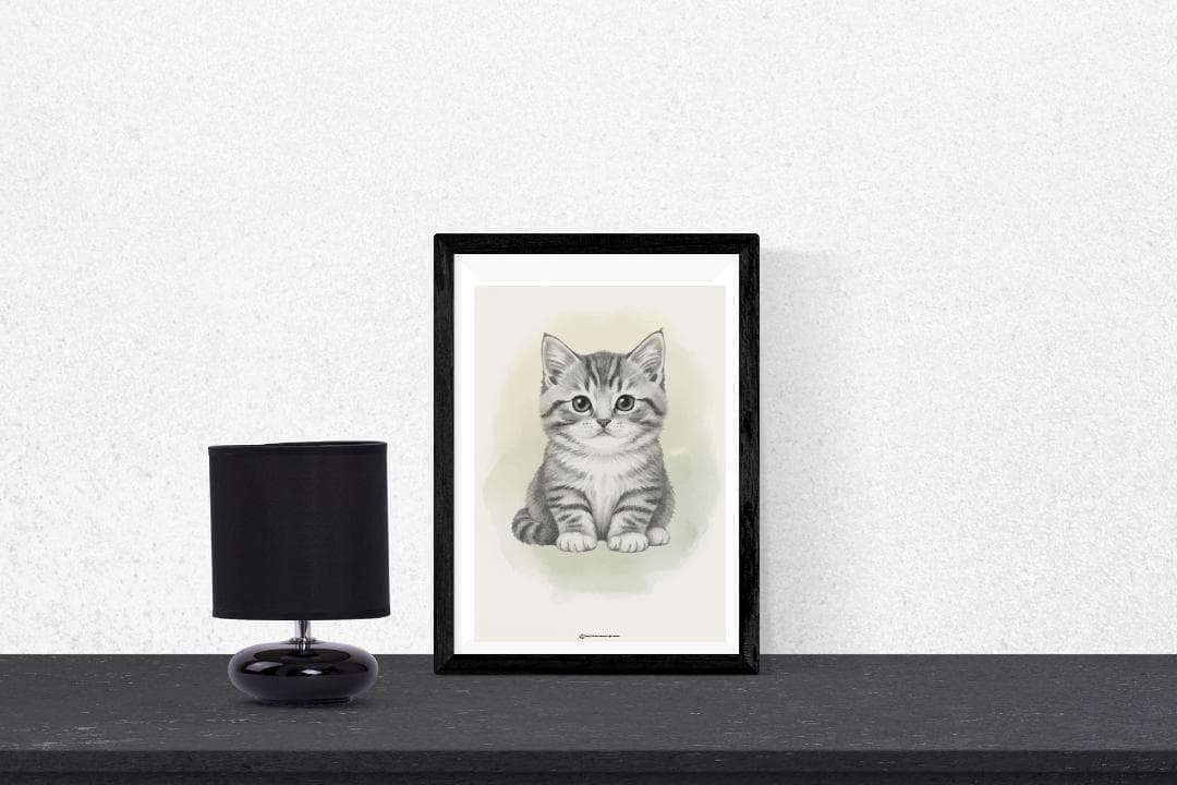 【SALE】ANIMALLS 猫系アートポスター（大型A2サイズ）約60cm