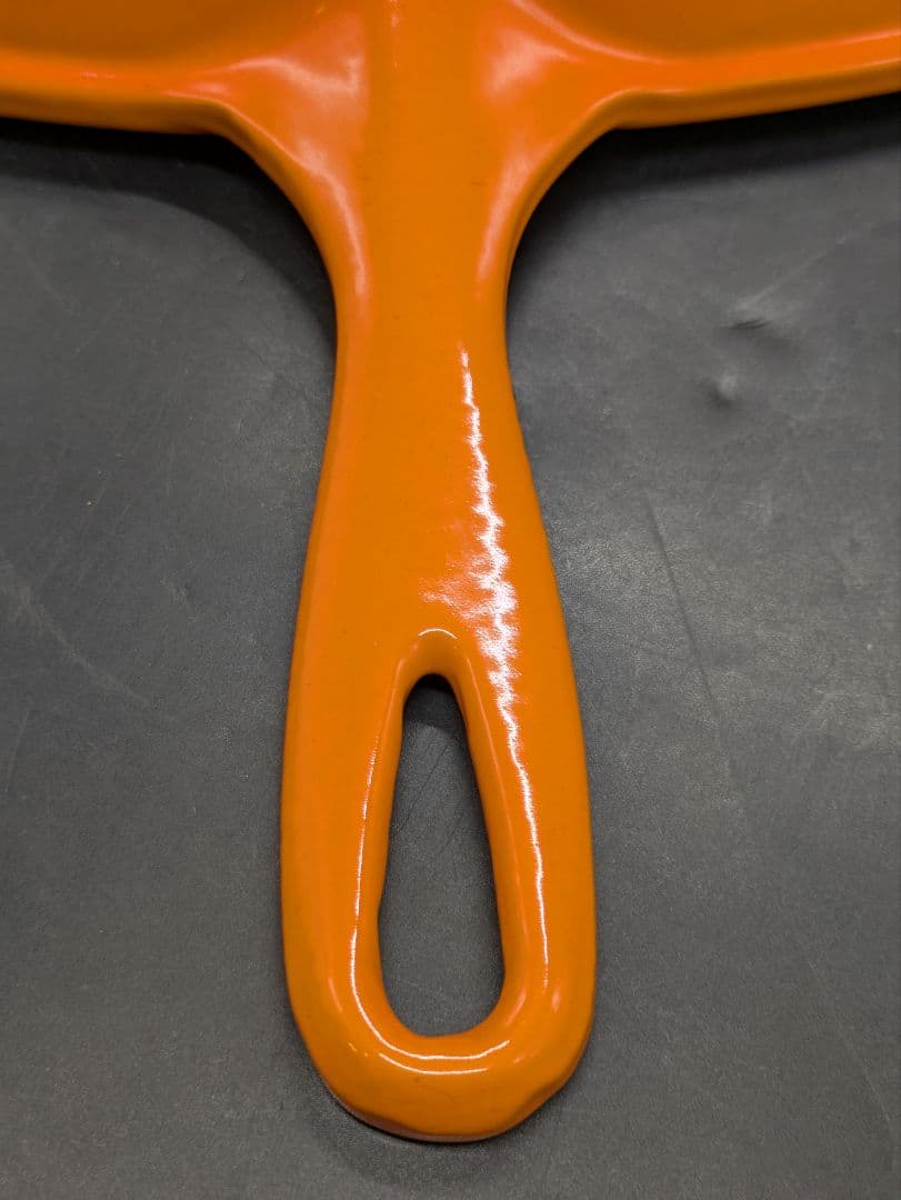 ル・クルーゼ スクエアスキレットグリル 26cm オレンジ