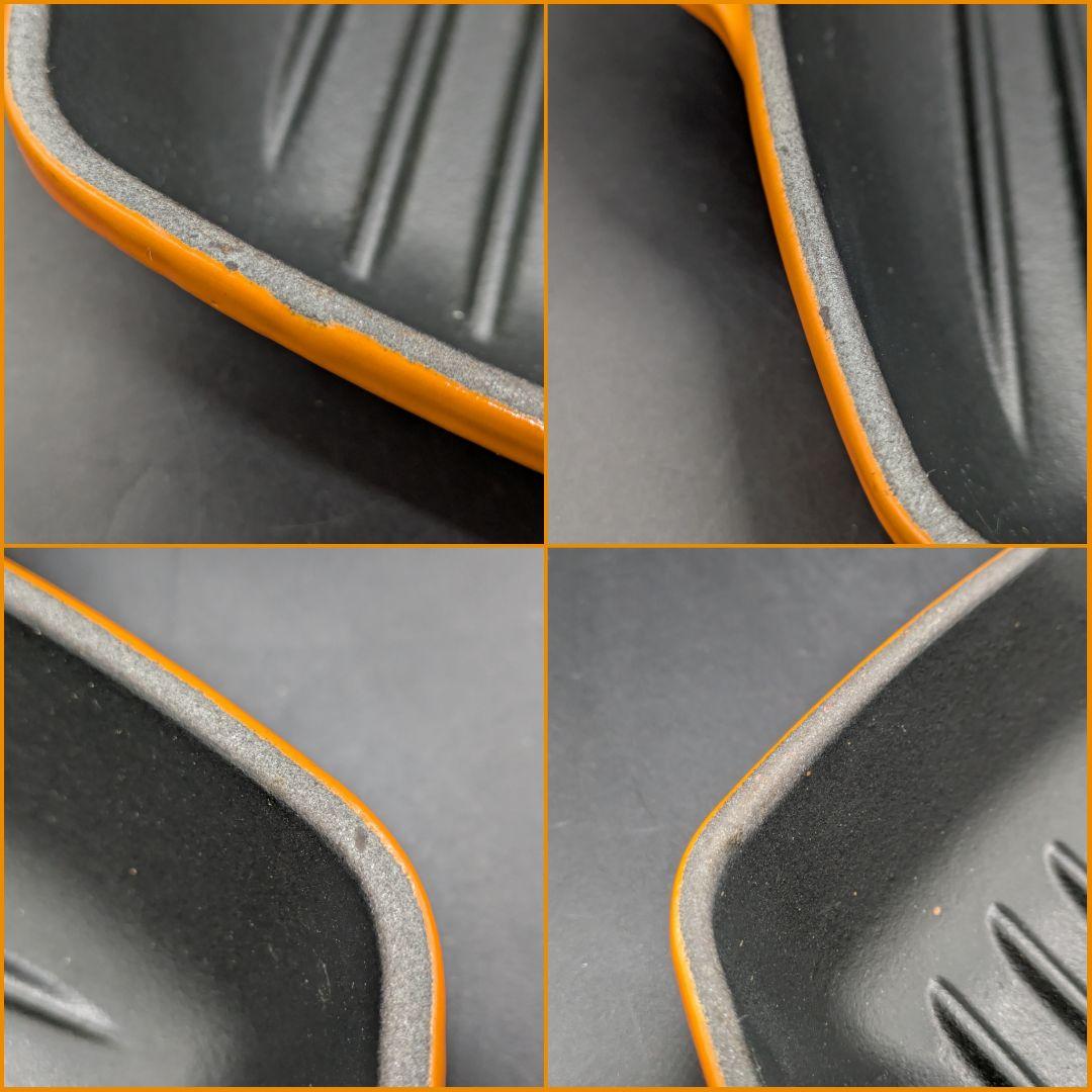 ル・クルーゼ スクエアスキレットグリル 26cm オレンジ