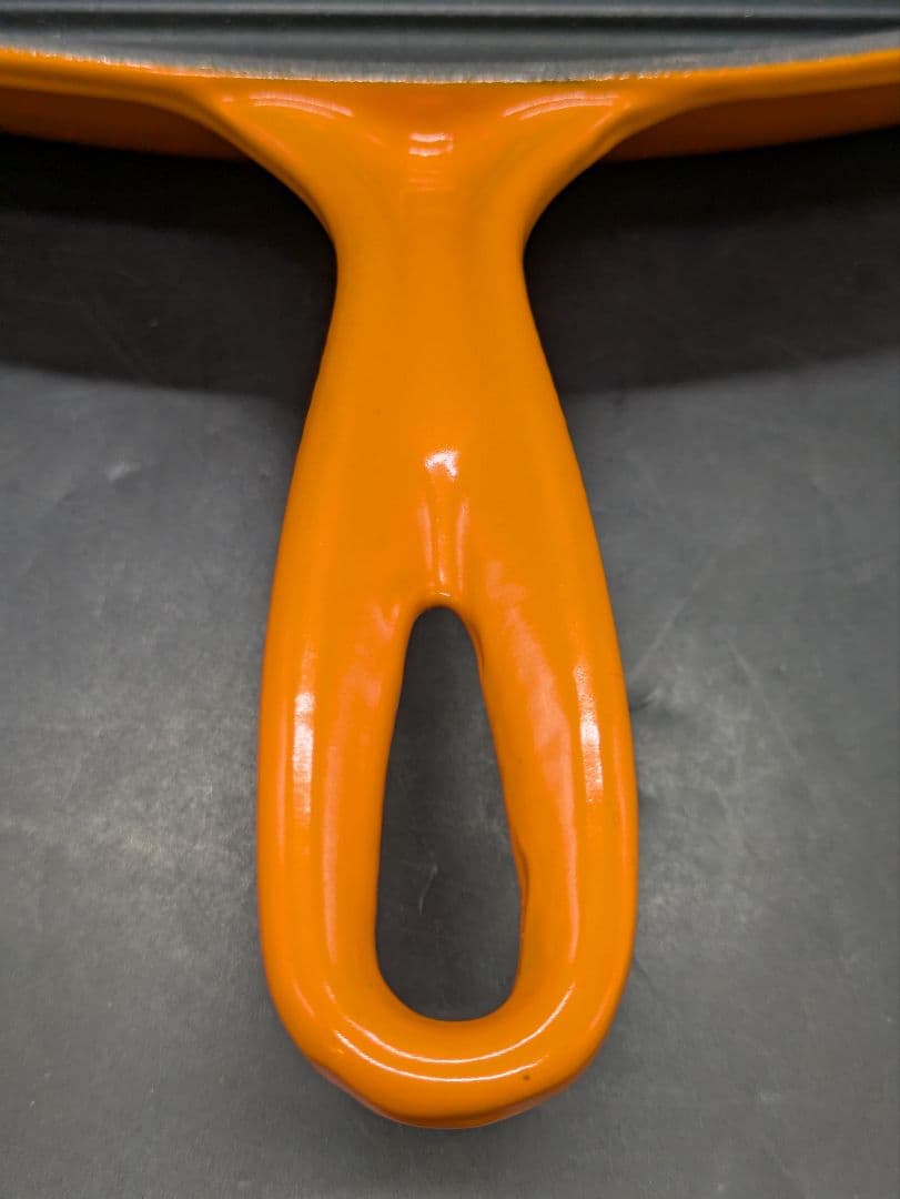 ル・クルーゼ スクエアスキレットグリル 26cm オレンジ