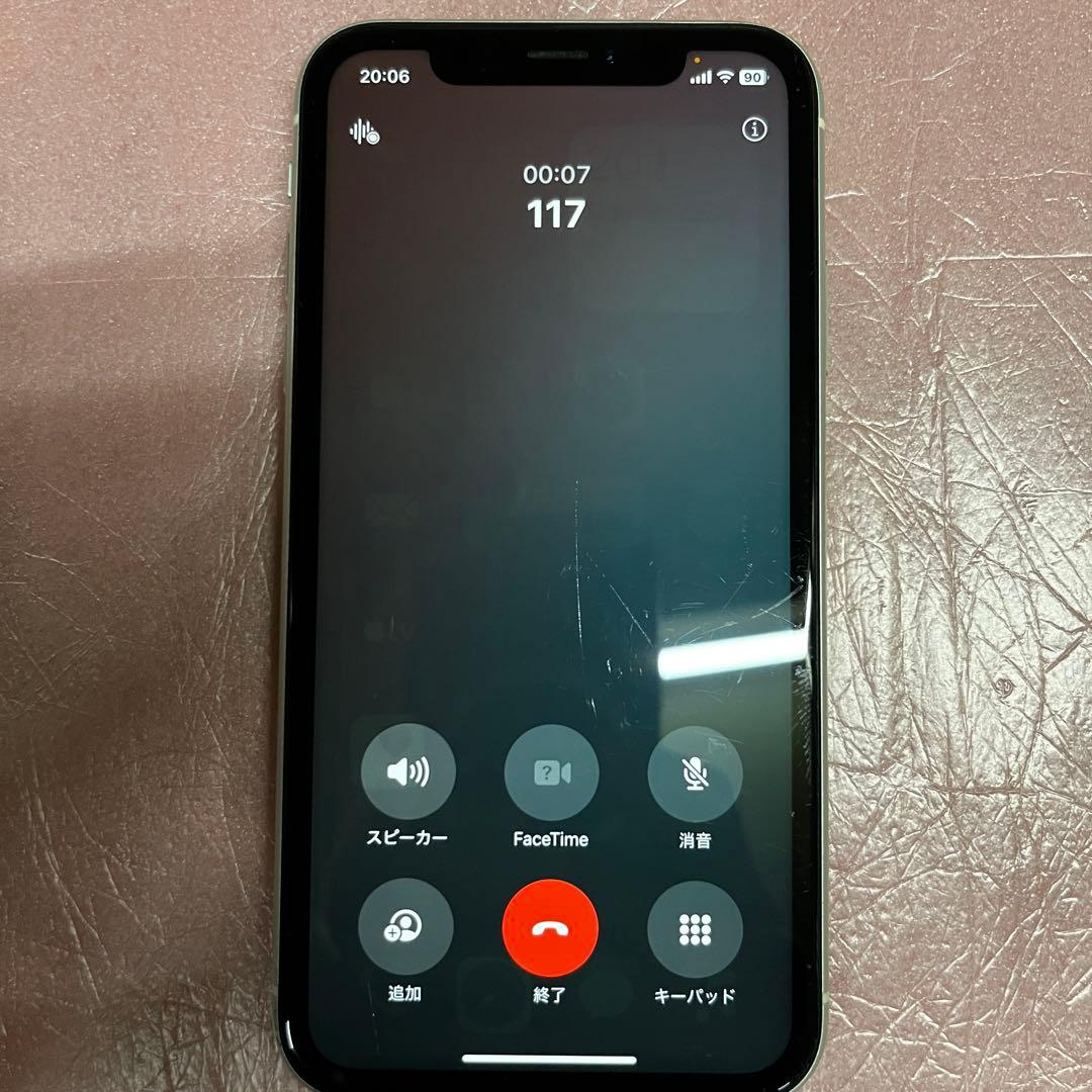 iPhone XR 256GB ホワイト SIMフリー 中古 傷有り