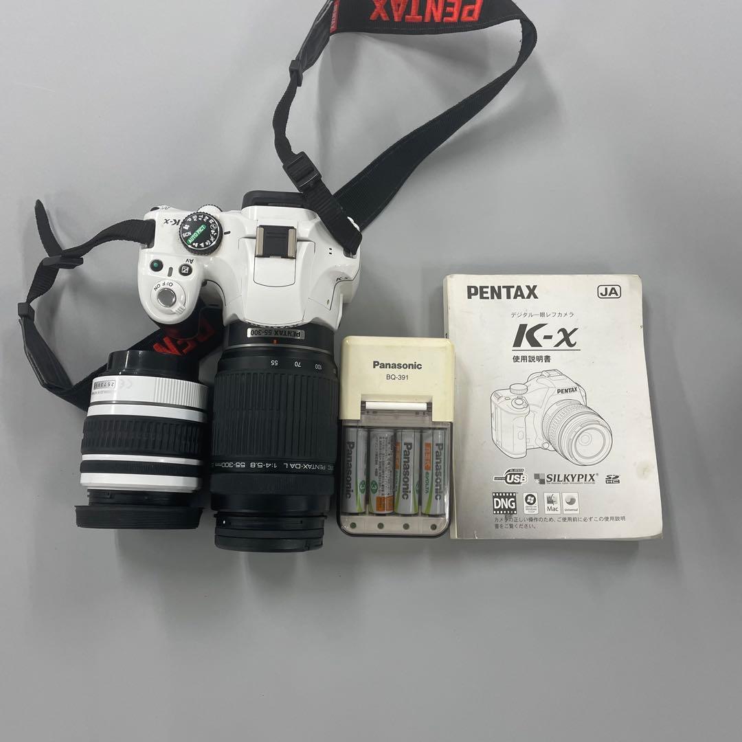 ［金龍］【ジャンク品】PENTAX K- xデジタル一眼レフ　レンズ2本付