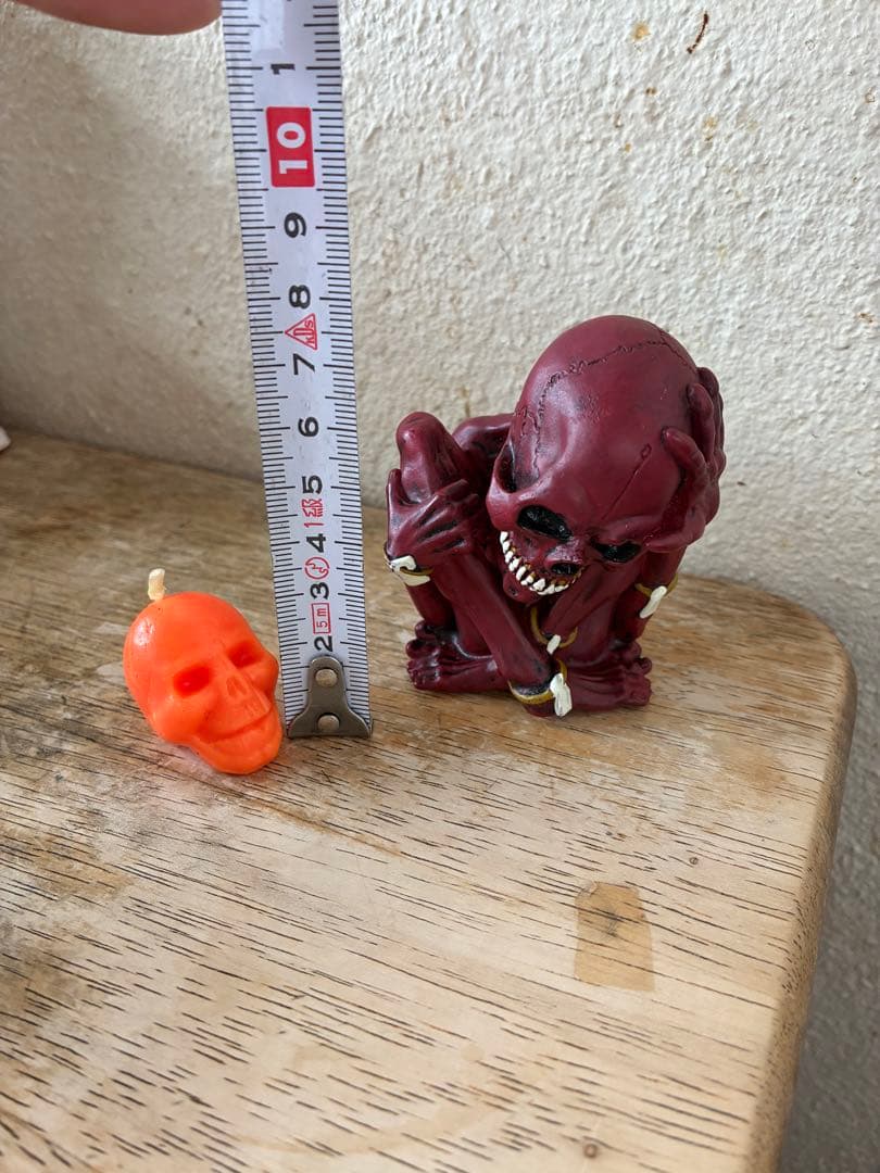 ビンテージ　スカル　髑髏　骸骨　　パスヘッド　Pushead インディーズソフビ