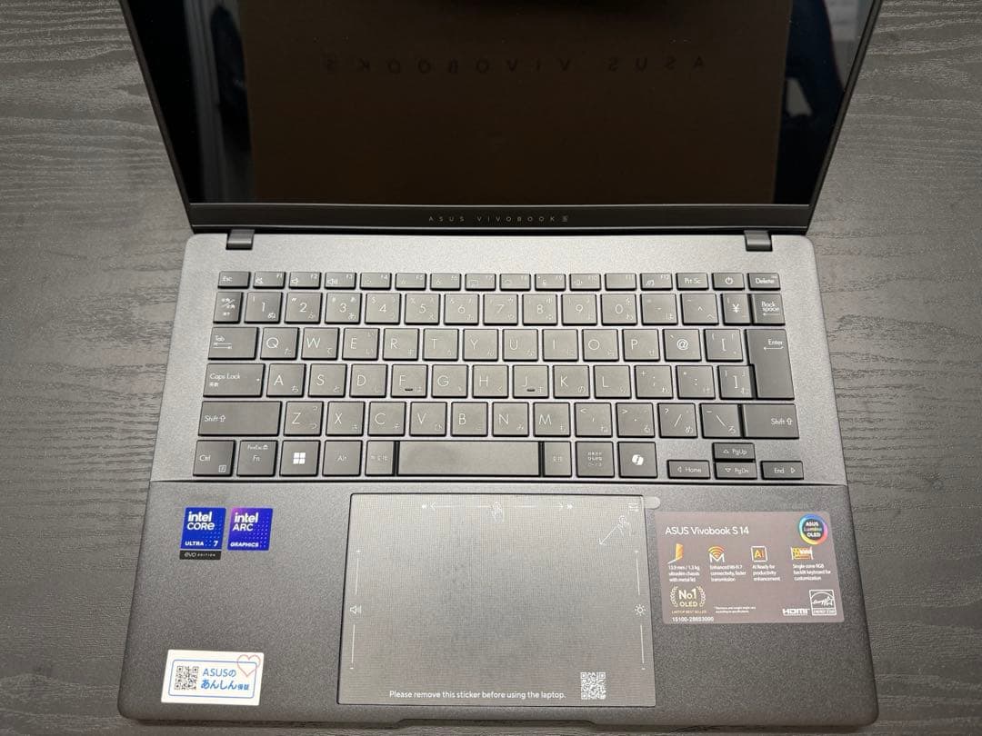 ASUS Vivobook S 14 1TB、32GB、CoreUltra 7