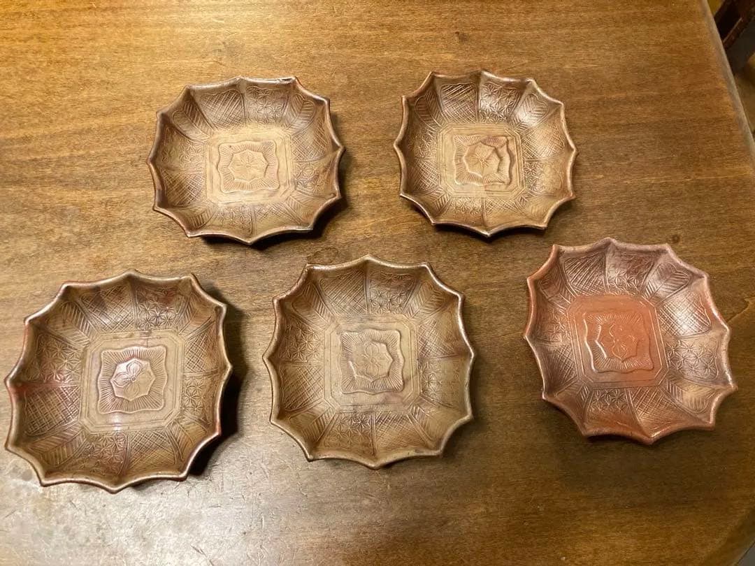古備前　小皿 5枚 ビンテージ
