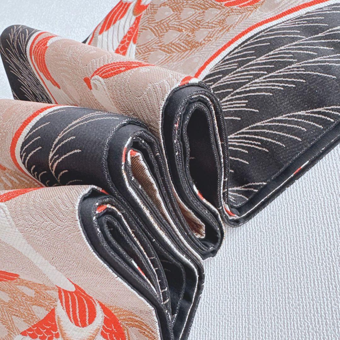 七五三　7歳女の子　フルセット　きもの　帯黒地　小物セット　簡単半襟　7280