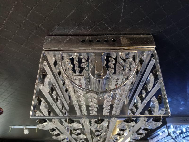 角型☆豪華　クリスタル付き　壁掛LED内蔵　シャンデリア　▽トラックや店