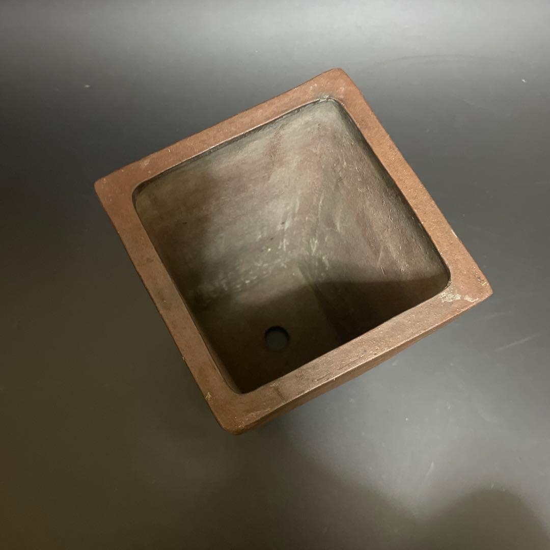 時代物　珍品！朱泥大植木鉢　欠けあり