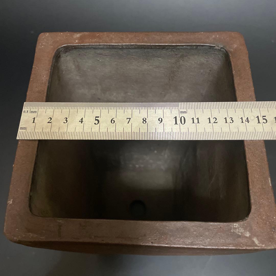 時代物　珍品！朱泥大植木鉢　欠けあり