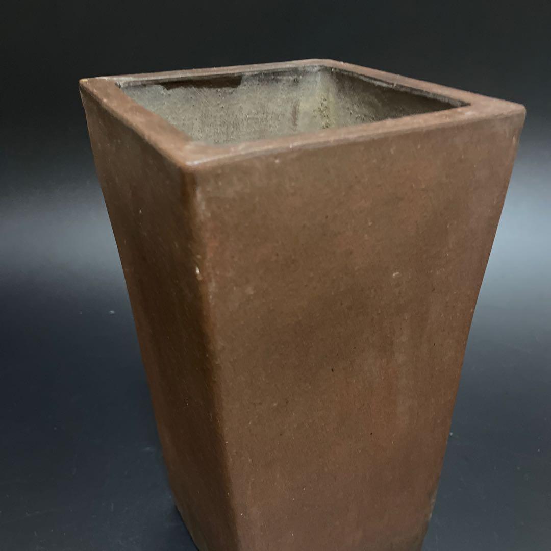 時代物　珍品！朱泥大植木鉢　欠けあり