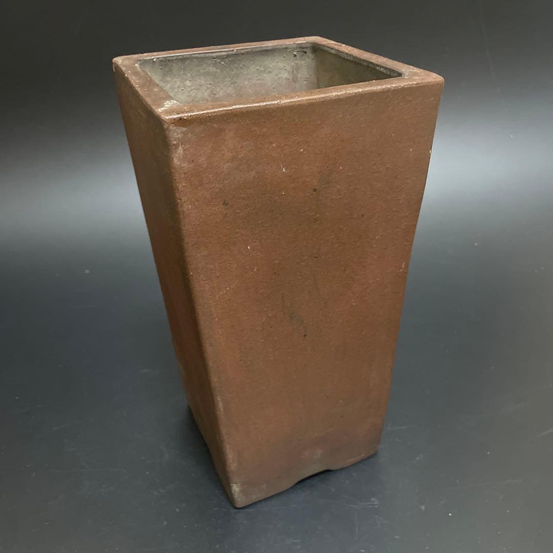 時代物　珍品！朱泥大植木鉢　欠けあり