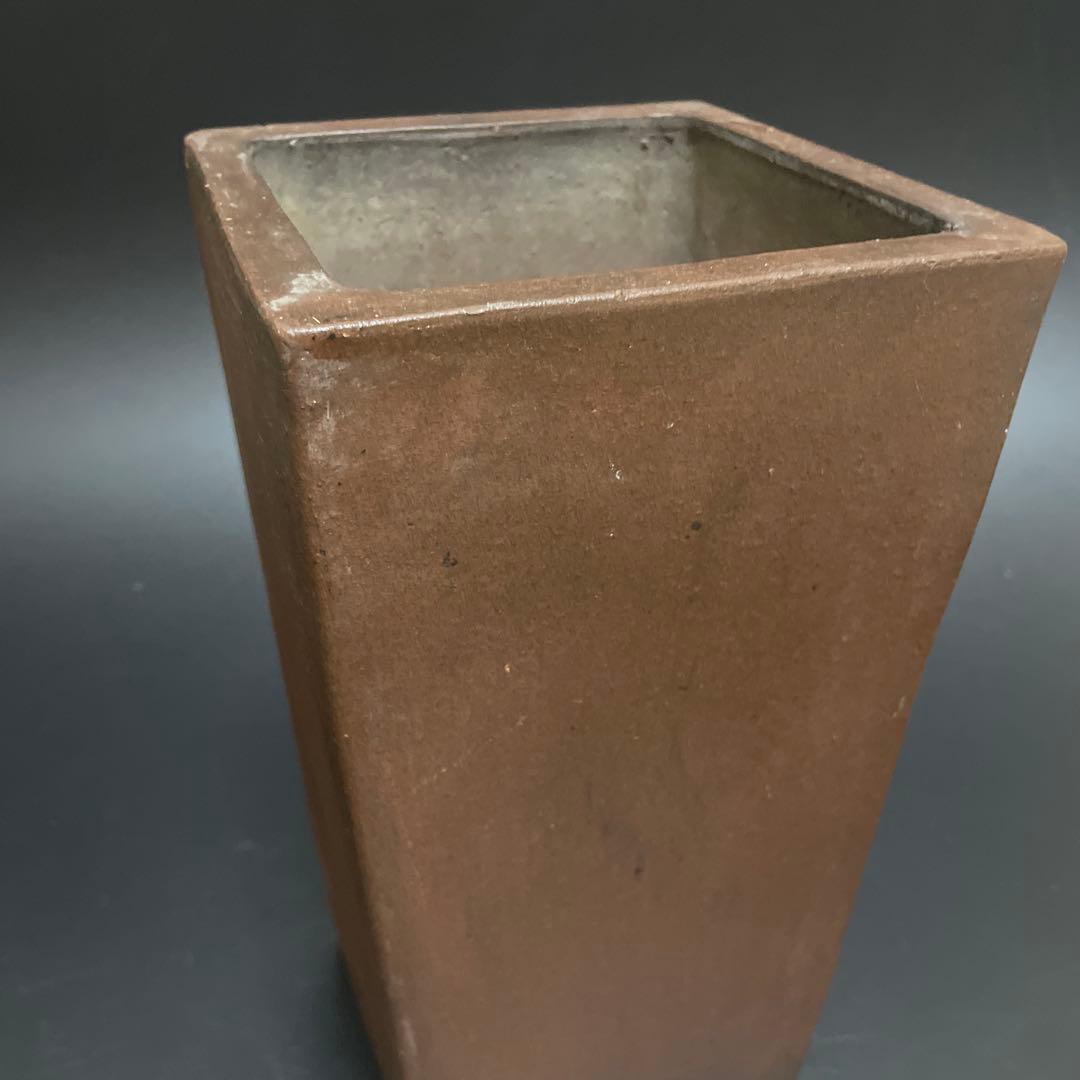 時代物　珍品！朱泥大植木鉢　欠けあり