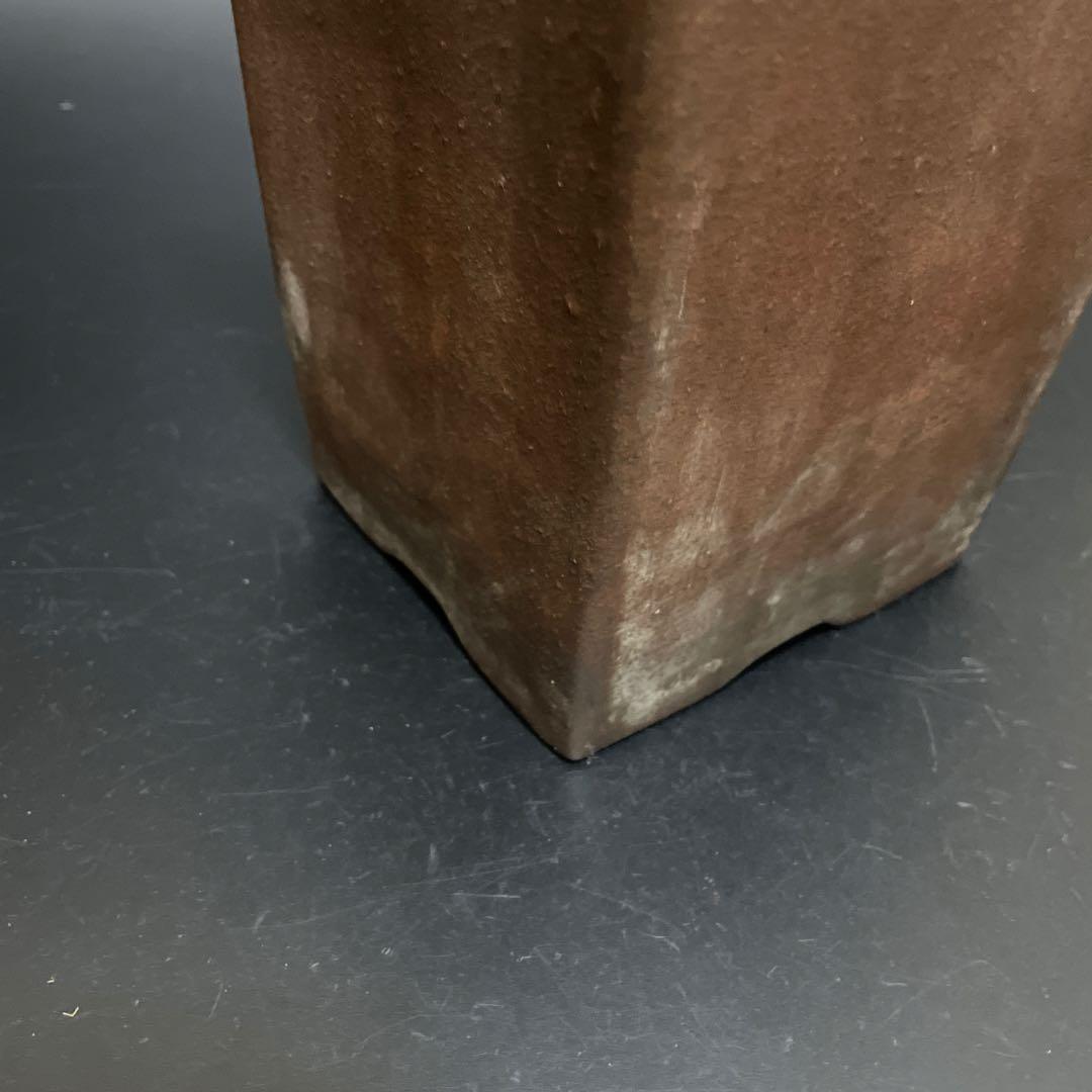 時代物　珍品！朱泥大植木鉢　欠けあり