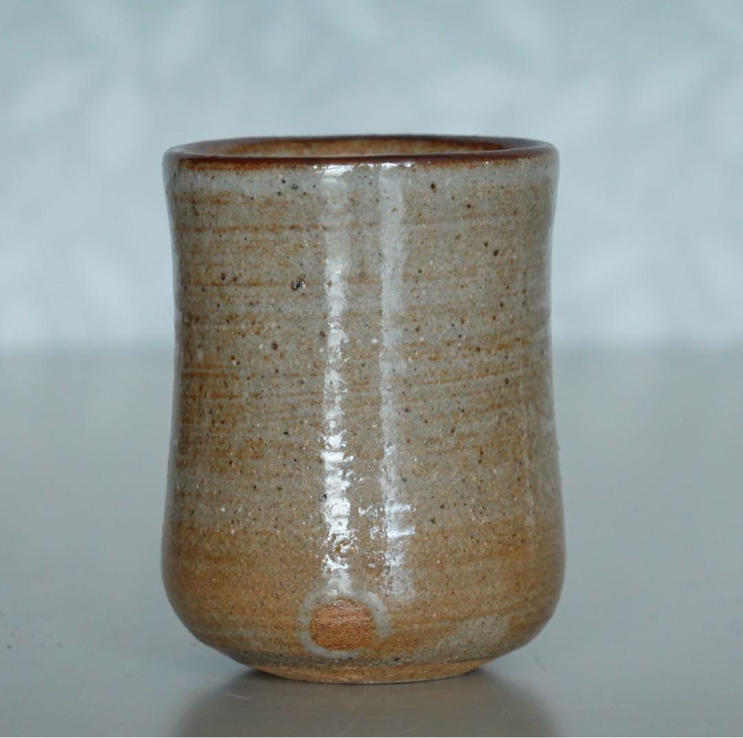 唐津焼　西岡小十郎　小次郎窯　絵唐津　湯呑　5客　酒器　ぐい呑　盃　杯　筒盃