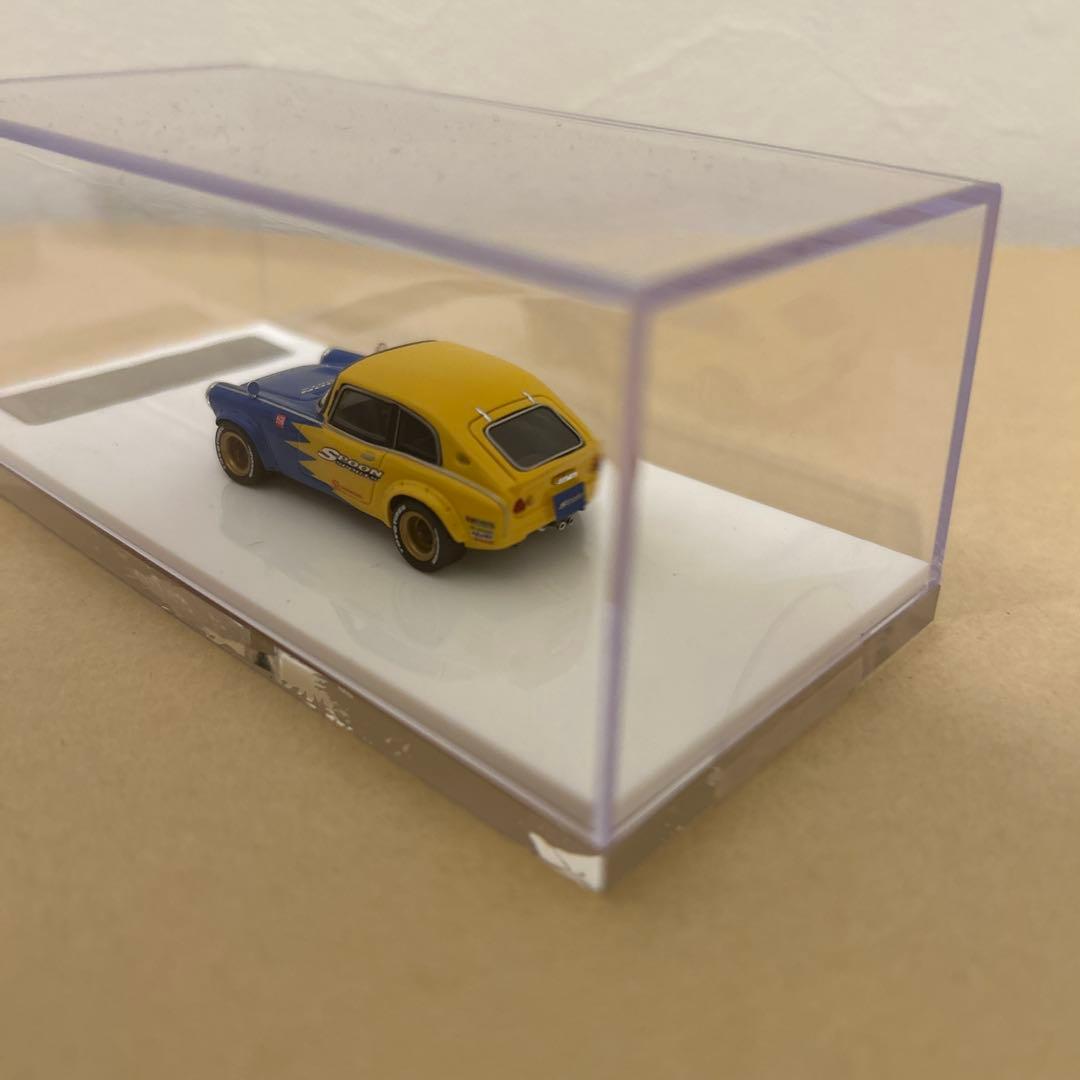 YTM 1/64 ホンダS800 イエロー/ブルー　spoonカラー