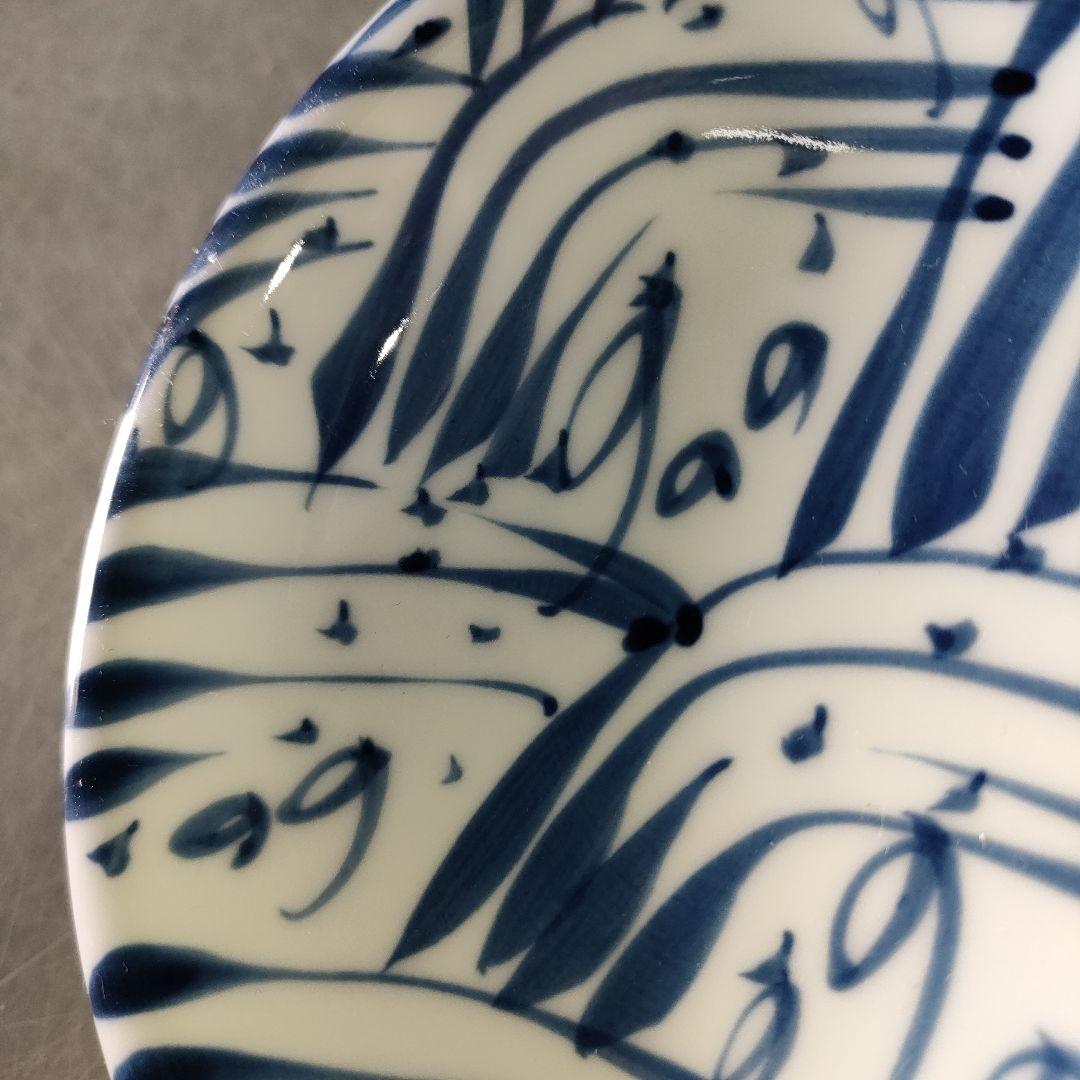 A1202-2/有田焼/源右衛門窯/染付四海波銘々皿5客/共箱/向付/懐石道具/