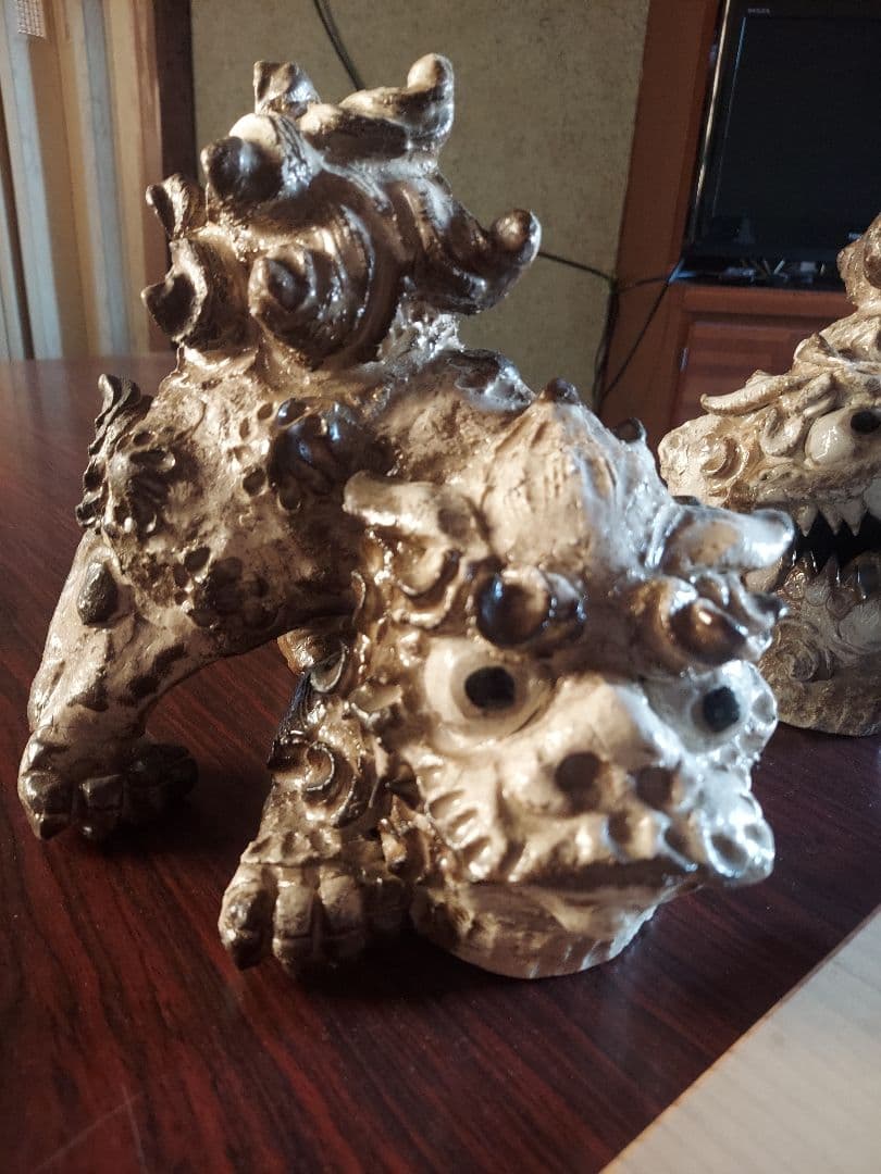 陶器 獅子像 福獅子　シーサー　工芸品