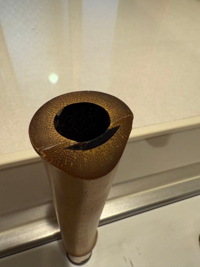 【現状品】竹製 晄山 二本継 尺八｜全長 約55㎝ 1尺8寸｜和楽器・木管楽器