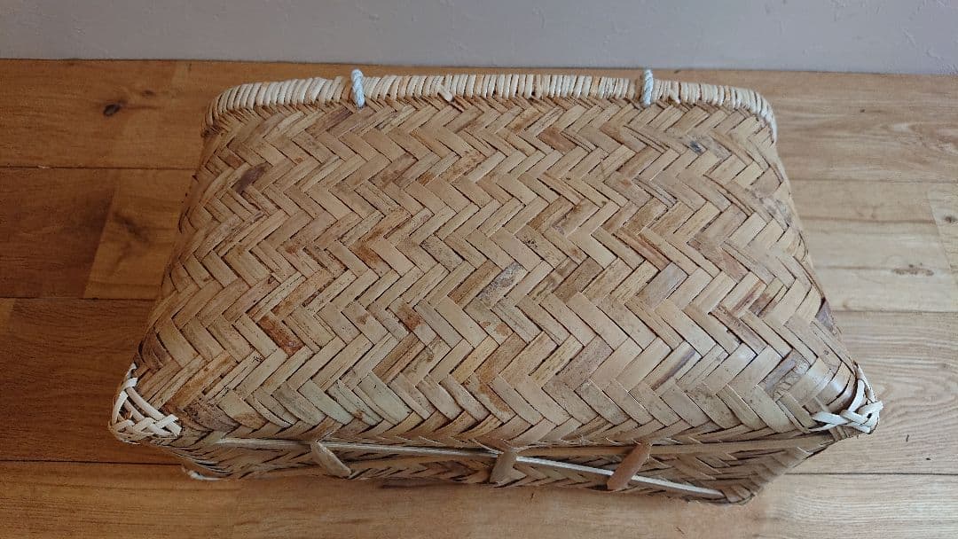 市場かご 竹籠 竹かごバッグ 買い物かご マルシェ 収納かご 2個セット