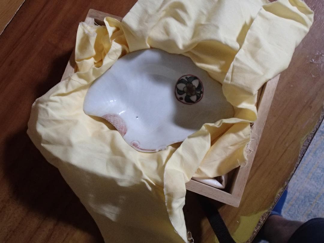 色絵　平貝形　小皿　古九谷　骨董