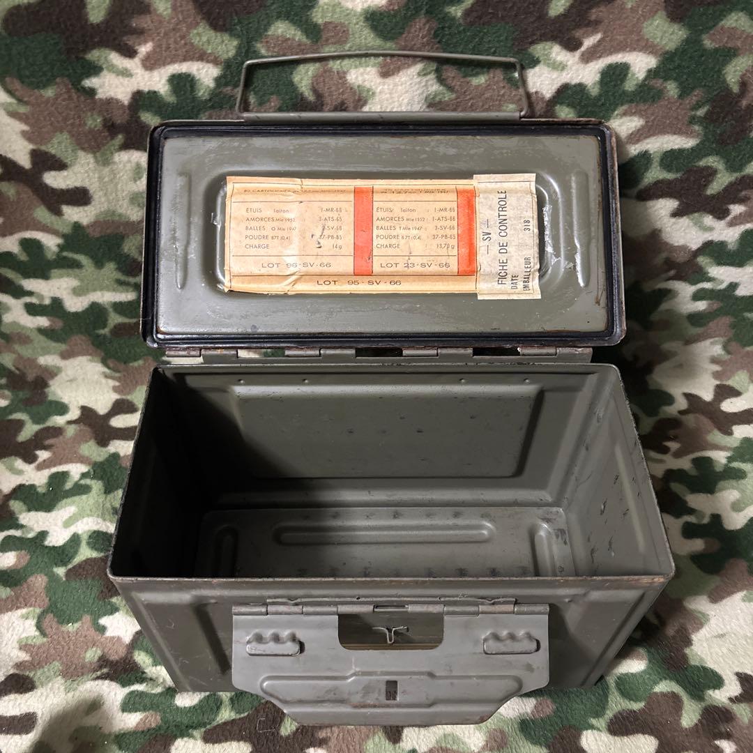 フランス軍　60s 70s CAL.50 AMMO BOX 弾薬箱　送料無料　③